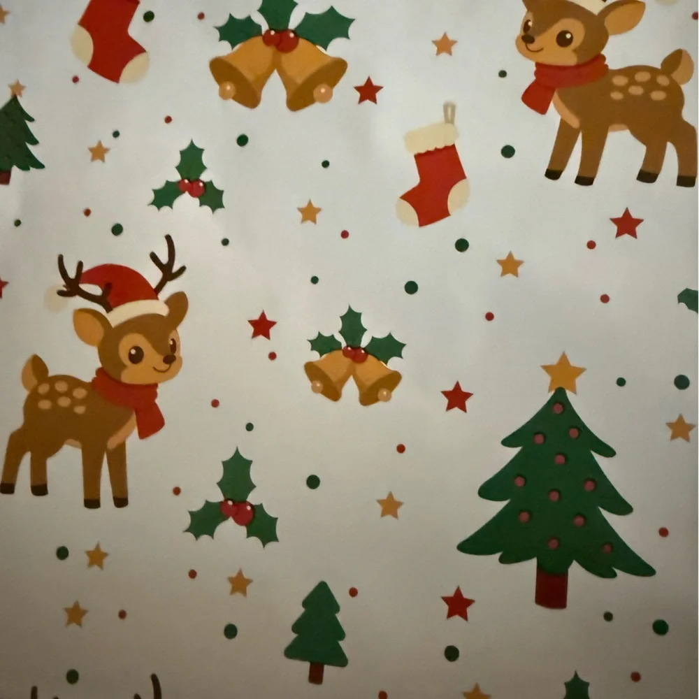 Festive Reindeer and Christmas Tree Poly Mailers - 10x13” - 10 Pack